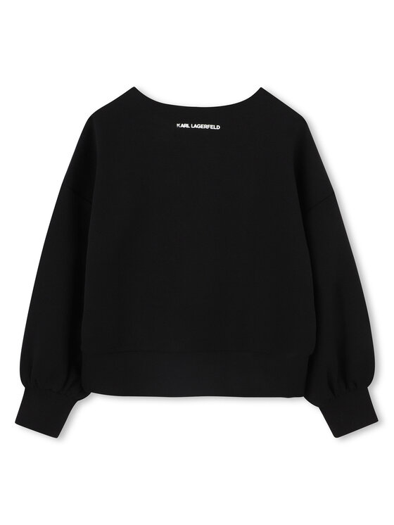 Толстовка обычного кроя Z30473 S Karl Lagerfeld Kids, черный — фото 2