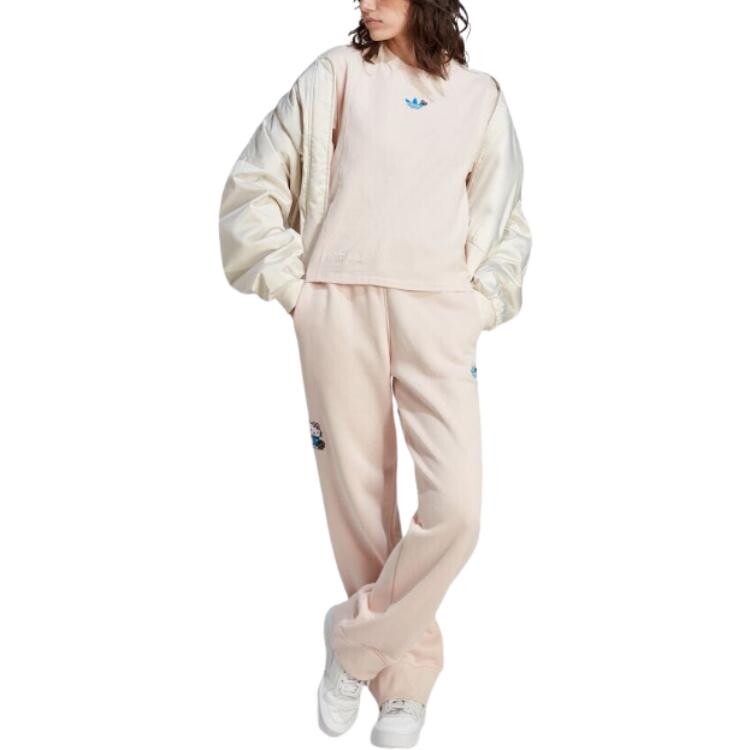 Спортивные штаны Hello Kitty X Knit женские розовые Adidas Originals — фото 2