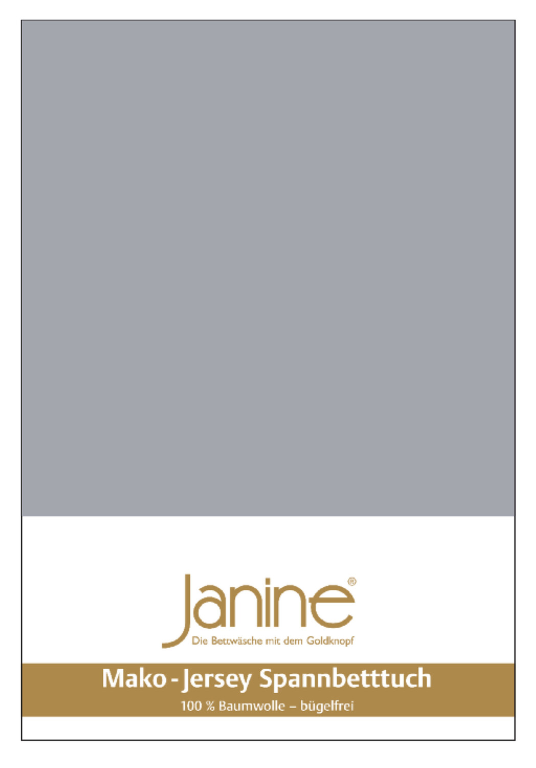 

Простыня Janine Mako Feinjersey, цвет platin