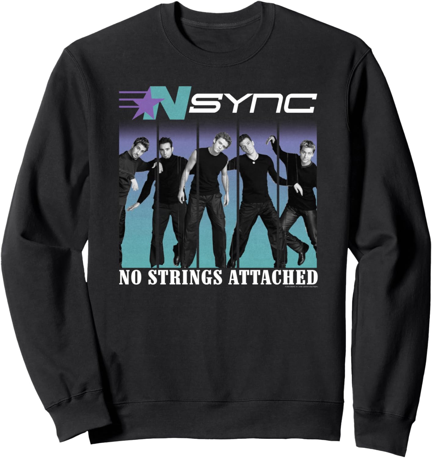 

Официальная толстовка NSYNC Bringin' Da Noise, черная, Черный, Официальная толстовка NSYNC Bringin' Da Noise, черная