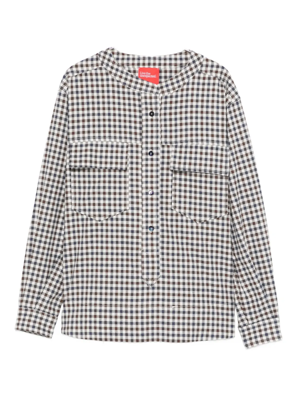 

Рубашка в клетку Merci, коричневый