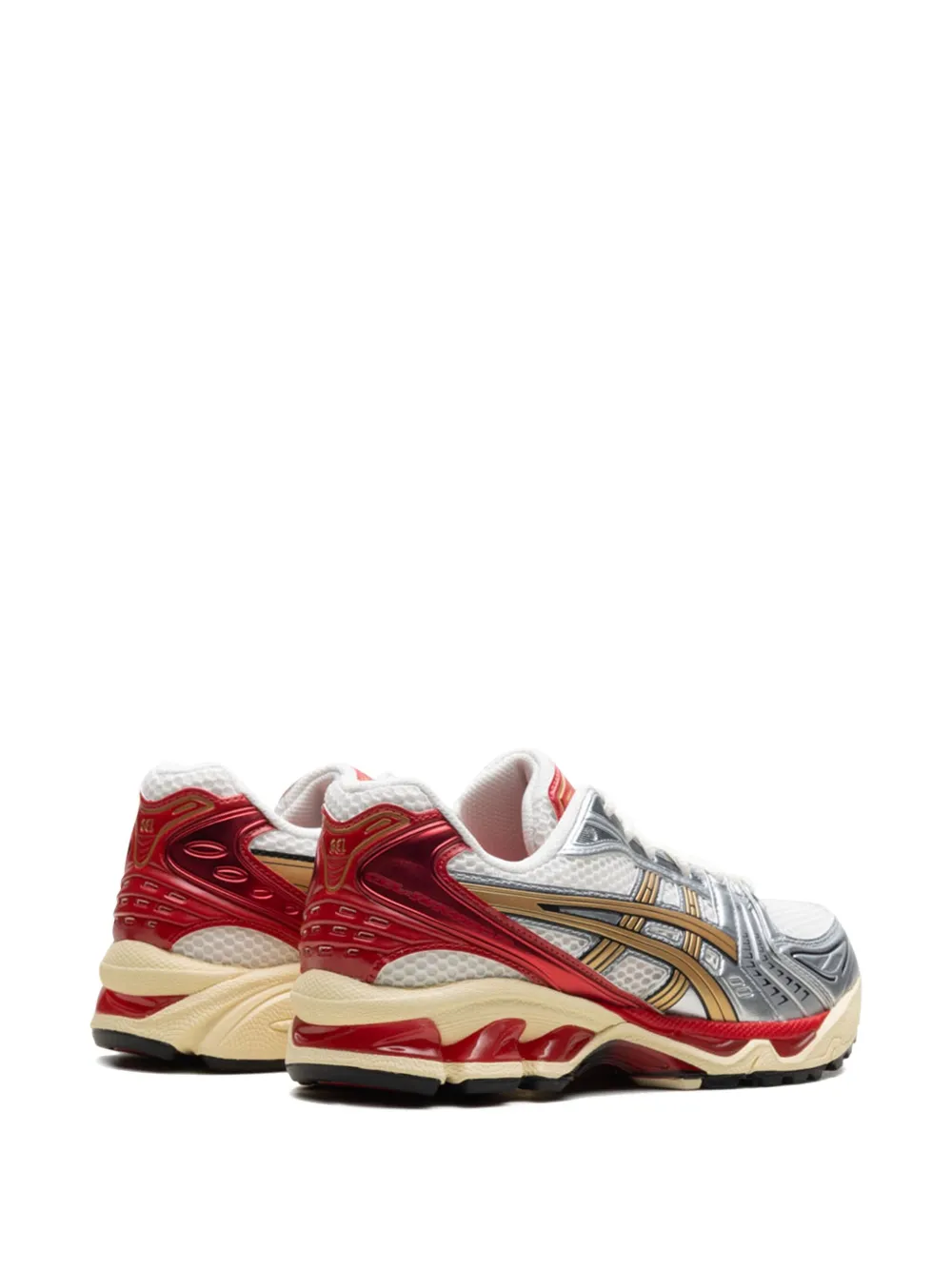 Кроссовки GEL-KAYANO 14 Cream/Pure Gold из коллаборации с Politics ASICS, белый — фото 3