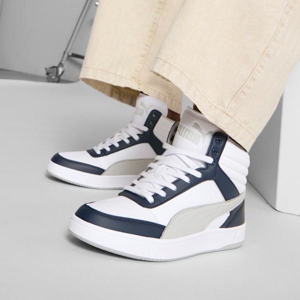 Мужские кроссовки средней высоты Dribble Puma, белый — фото 2