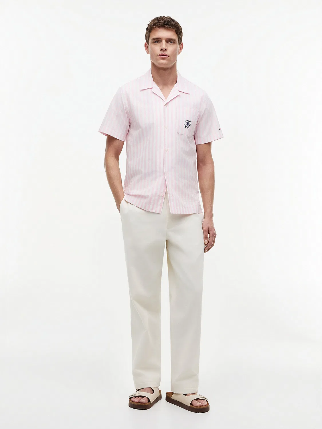 Рубашка на пуговицах стандартного кроя Tommy Hilfiger, Light Pink — фото 3