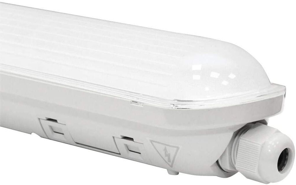 

Светодиодный светильник LED Line для влажных помещений, IP65, водонепроницаемый, 148 см, 7150 лм, 55 Вт, 4000 К, нейтральный белый светильник для ванны, для снаружи и внутри, гаража, подвала, мастерской и многого другого. LEDline