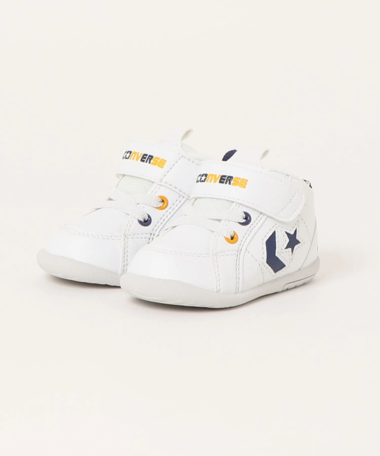 Детские кроссовки с искусственной кожей и удобной посадкой MINI INCHSTAR CONVERSE бело-синие