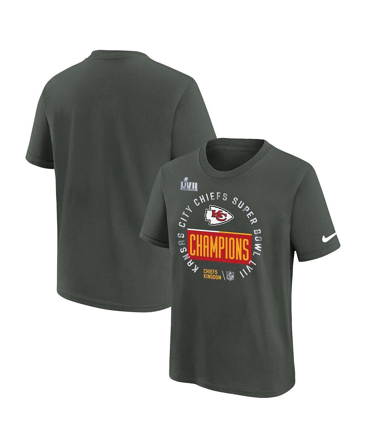 

Антрацитовая футболка Kansas City Chiefs Super Bowl LVII Champions для мальчиков и девочек дошкольного возраста, коллекция трофеев в раздевалке Nike, Черный, Антрацитовая футболка Kansas City Chiefs Super Bowl LVII Champions для мальчиков и девочек дошкол