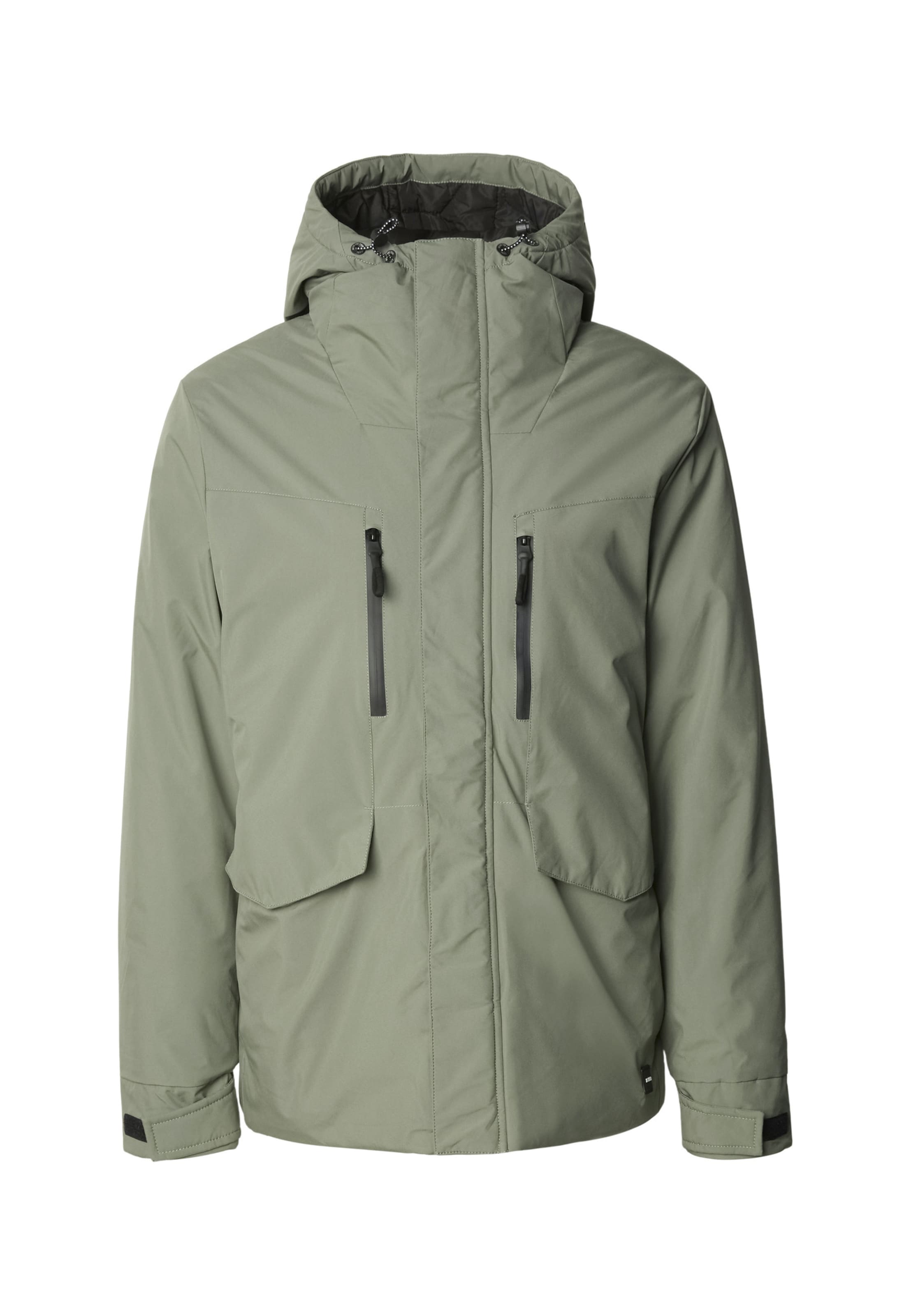 

INDICODE JEANS Зимняя куртка 'Benyol' в зеленом цвете