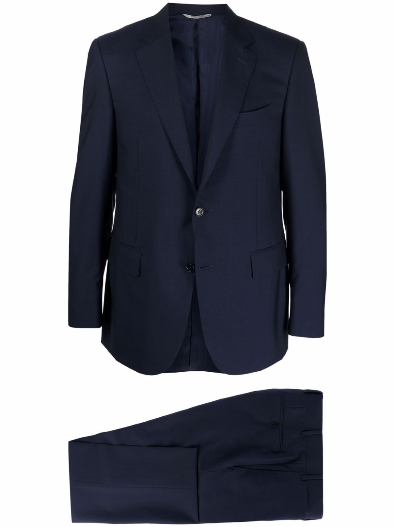 

Canali костюм-двойка с однобортным пиджаком, синий