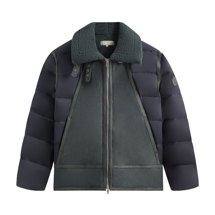 

Куртка Kith Arden Bonded Microsuede Combo Jacket 'Machine', разноцветный