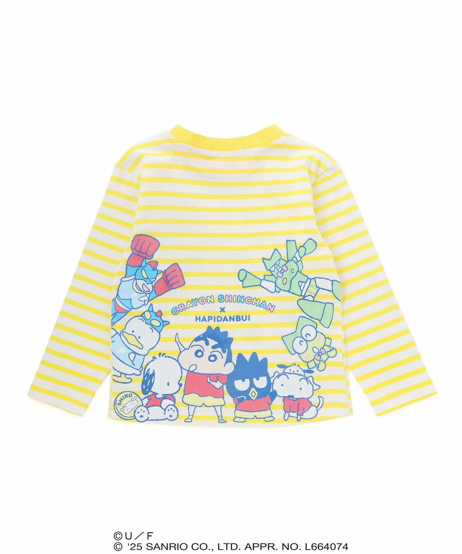 Джинсовая футболка с карманом и принтом на спине (80~120 см) SLAP SLIP, Yellow — фото 3