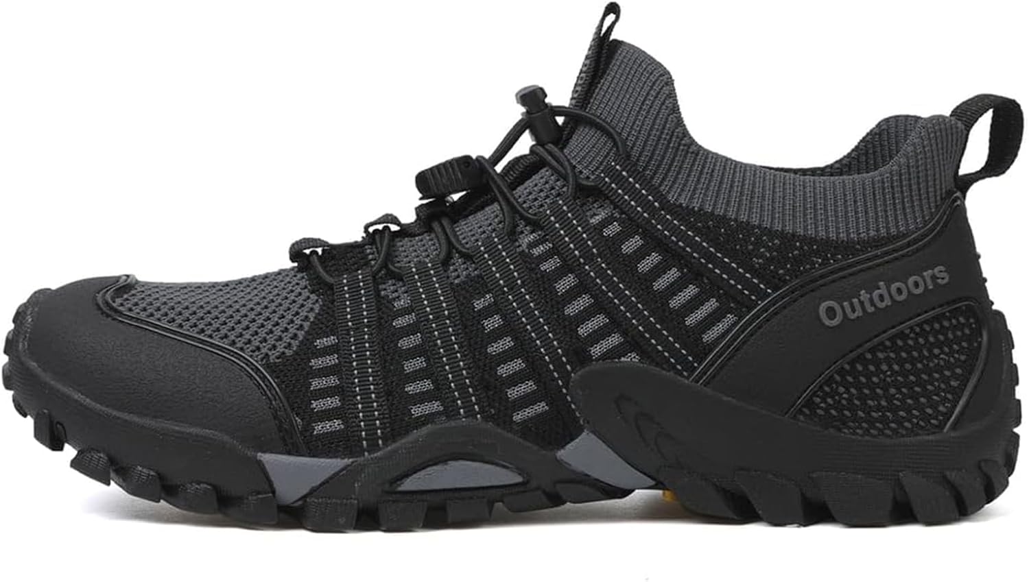 

Мужские походные кроссовки для улицы, противоскользящие, дышащие, с сеткой, для бега, спорта, альпинизма, трекинга, рыбалки и приключений Nigxwns, серый