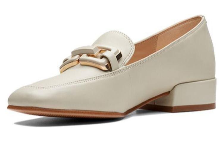 Женские повседневные туфли Женские низкие молочно-белые Clarks — фото 3