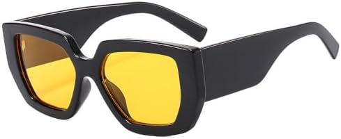 

Винтажные квадратные солнцезащитные очки 2026 года для женщин и мужчин, с широкими дужками и крупной оправой, модные солнцезащитные очки, летние ретро-тренды MTZJH, C7