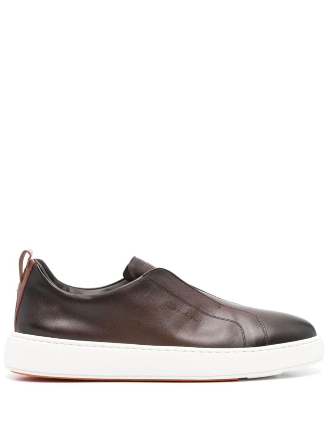 

Кожаные кроссовки Santoni, коричневый