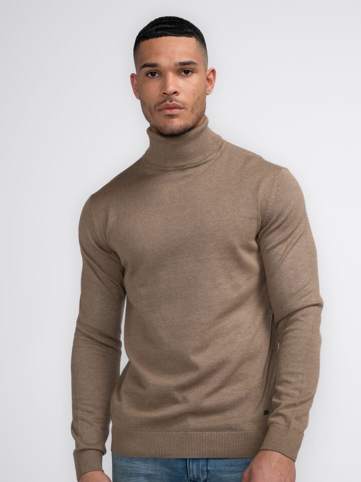

Пуловер Petrol Industries Feinstrickrollkragenpullover Eagle, коричневый
