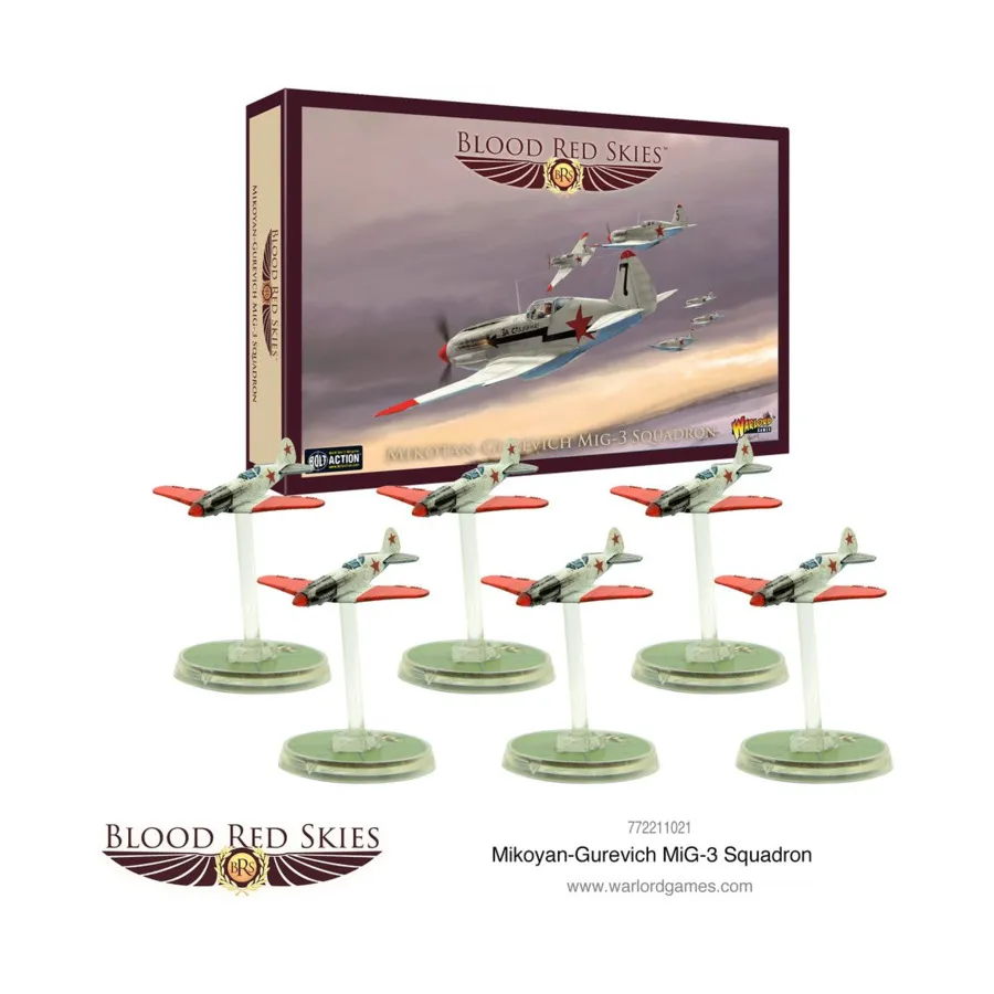 

Микоян-Гуревич Эскадрилья МиГ-3, Blood Red Skies - Russia (1:200)