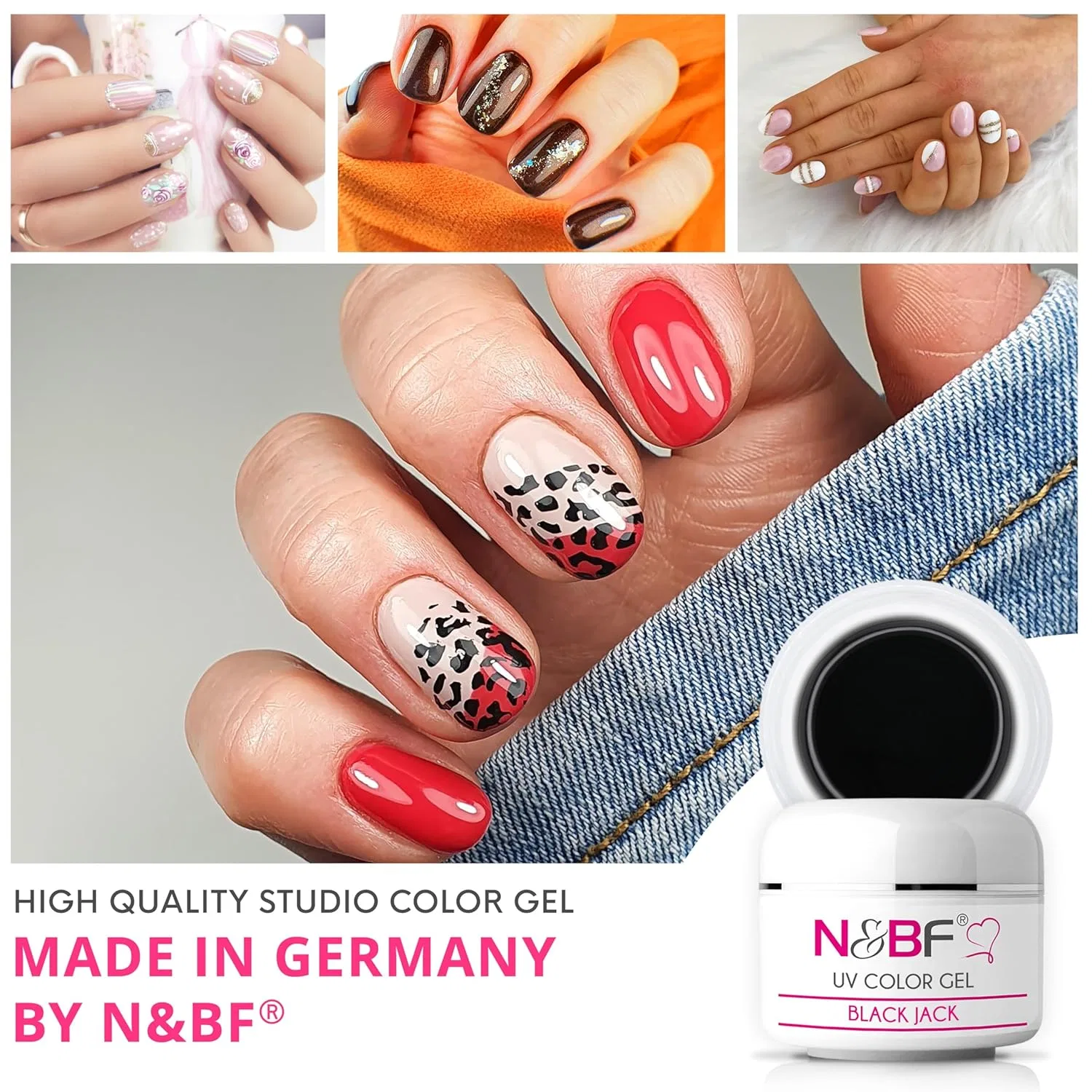 Цветной УФ-гель NAILS FACTORY Black Jack, 5 мл Nails Factory, Black Jack — фото 3