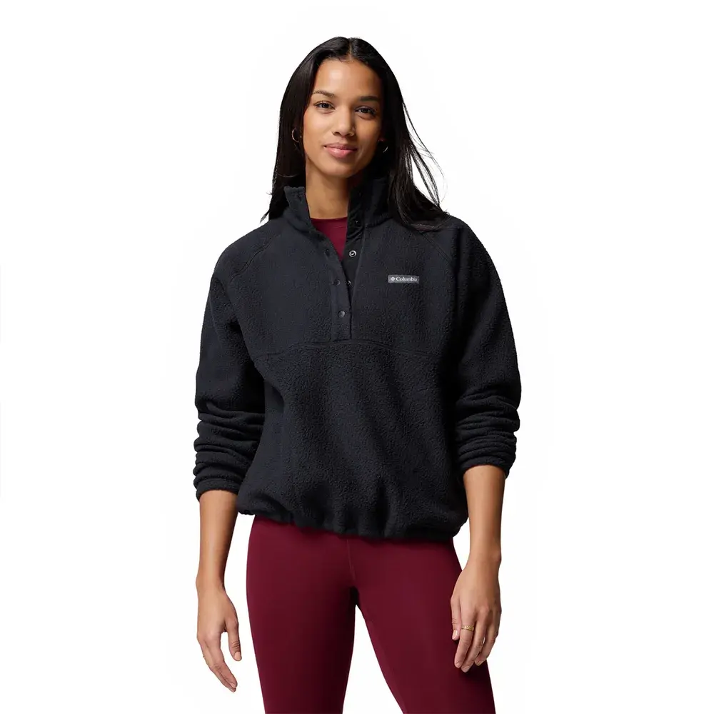 

Флис Columbia Jasper Ridge Pebbled Snap half zip, черный