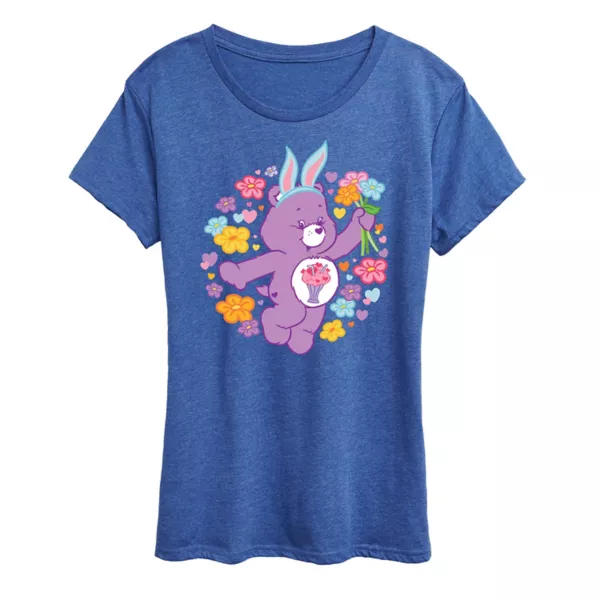 

Женская футболка Care Bears с принтом Bunny Bear Licensed Character, синий