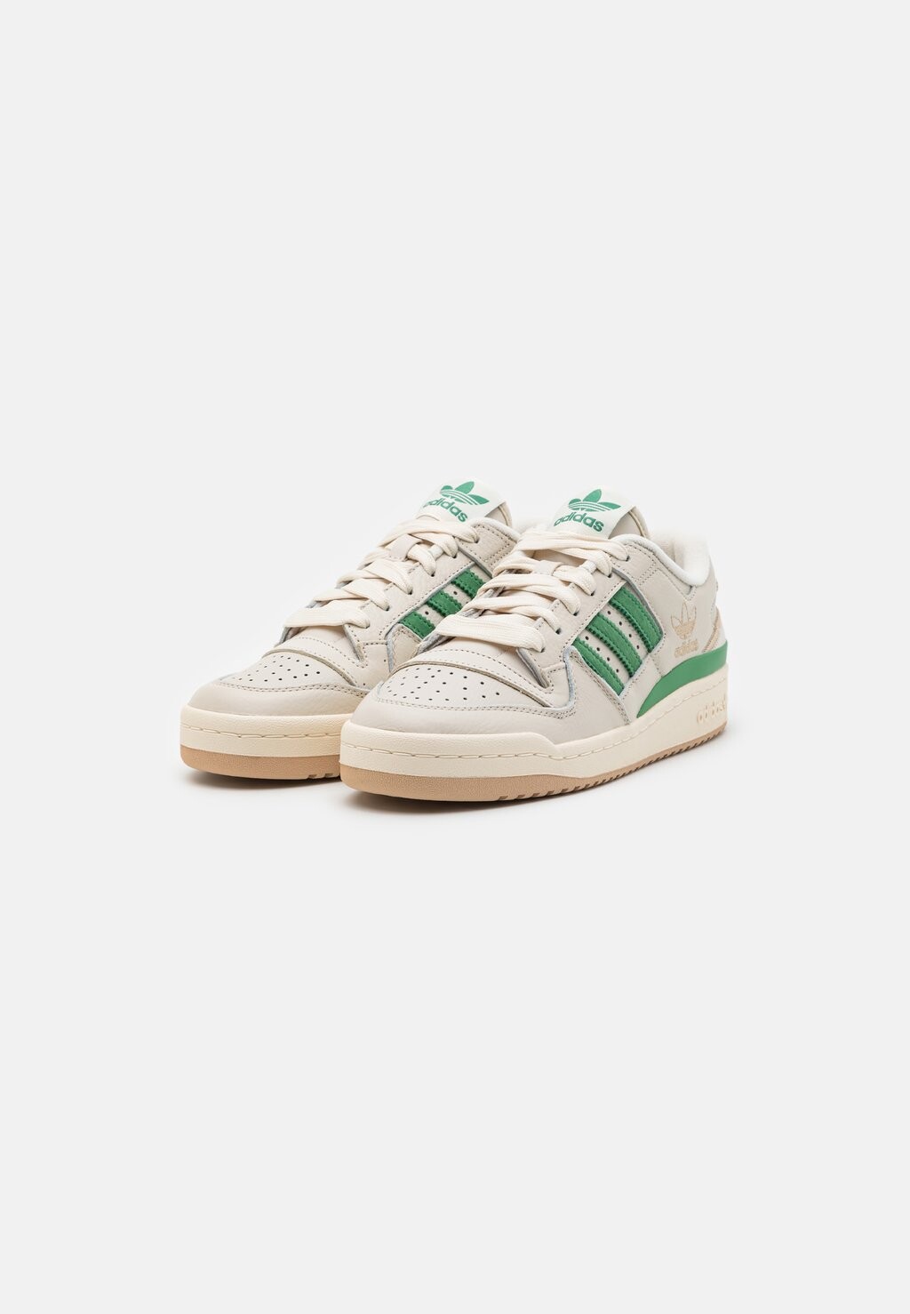 Низкие кроссовки Forum Cl Unisex adidas Originals, цвет alumina/preloved green/cream white — фото 2