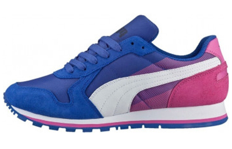 

Кроссовки унисекс средней высоты, синие/розовые Puma