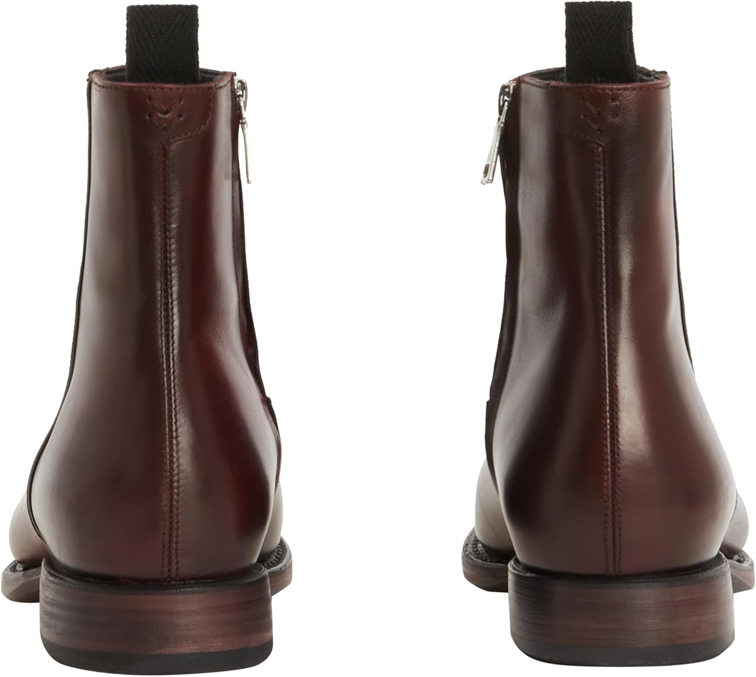 Мужские ботинки John Varvatos Regent с молнией, средней высоты, бордовый — фото 4