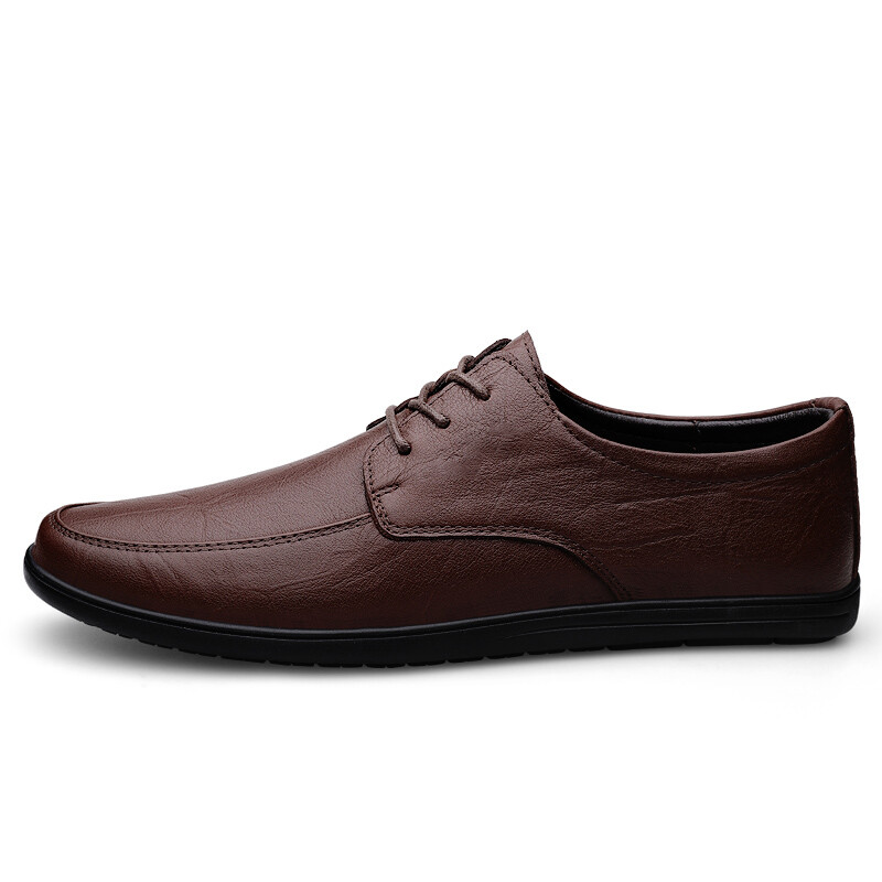 Туфли мужские Men"s Casual Men Low-Top Bull Charm, темно-коричневый — фото 2