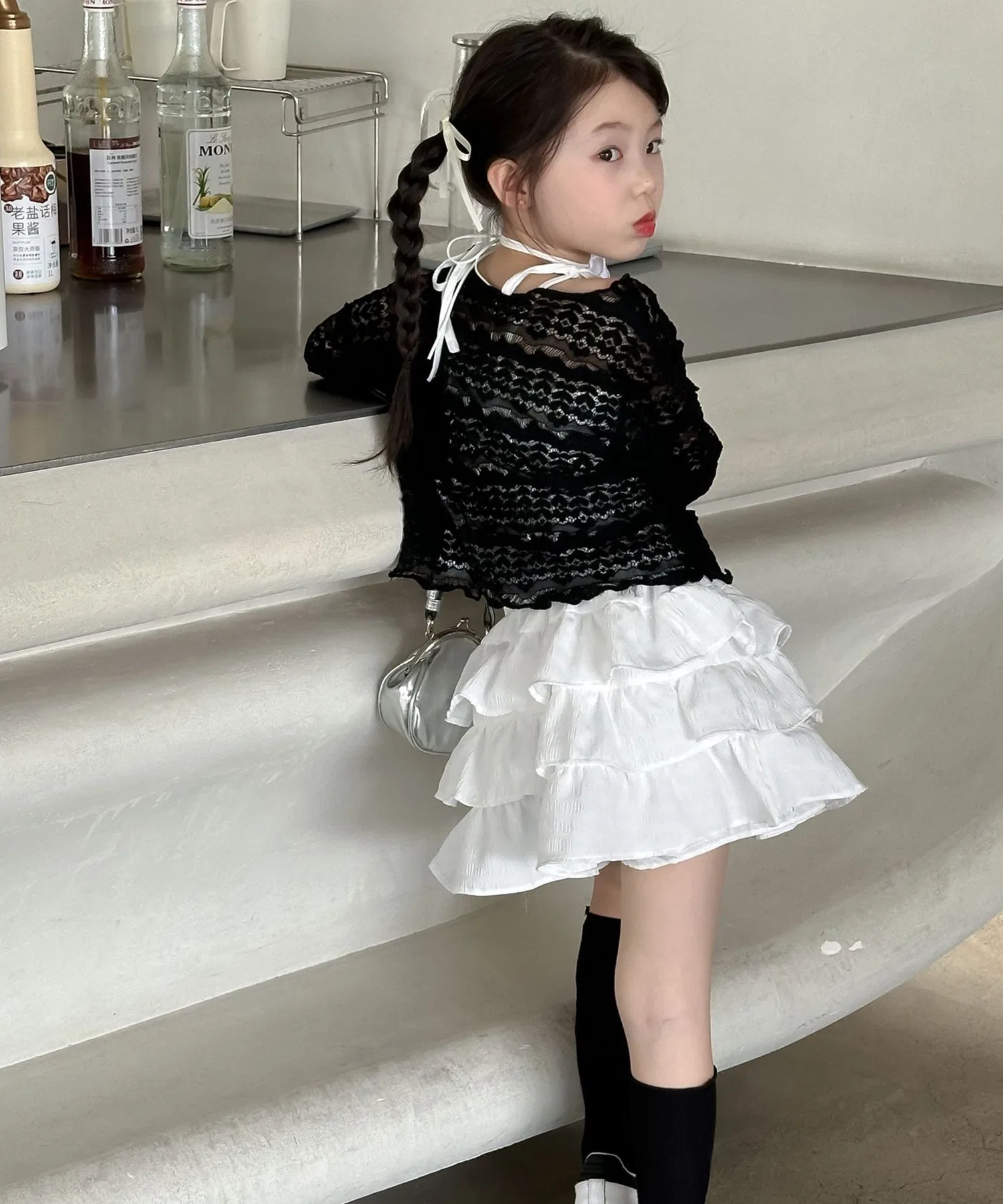 【aimoha-KIDS-】Прозрачный кардиган с защитой от УФ-излучения (SS) — фото 3