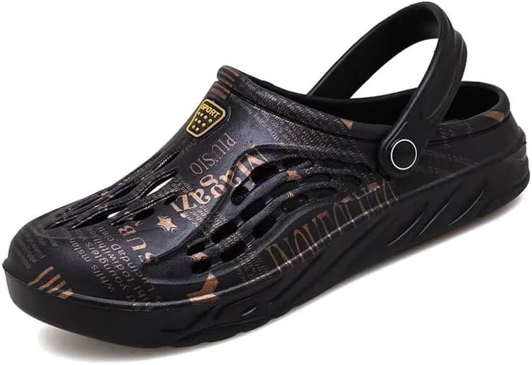 

Мужские легкие спортивные сандалии с закрытым носком для летней прогулки на улице и пляже Zonkacen, золотой