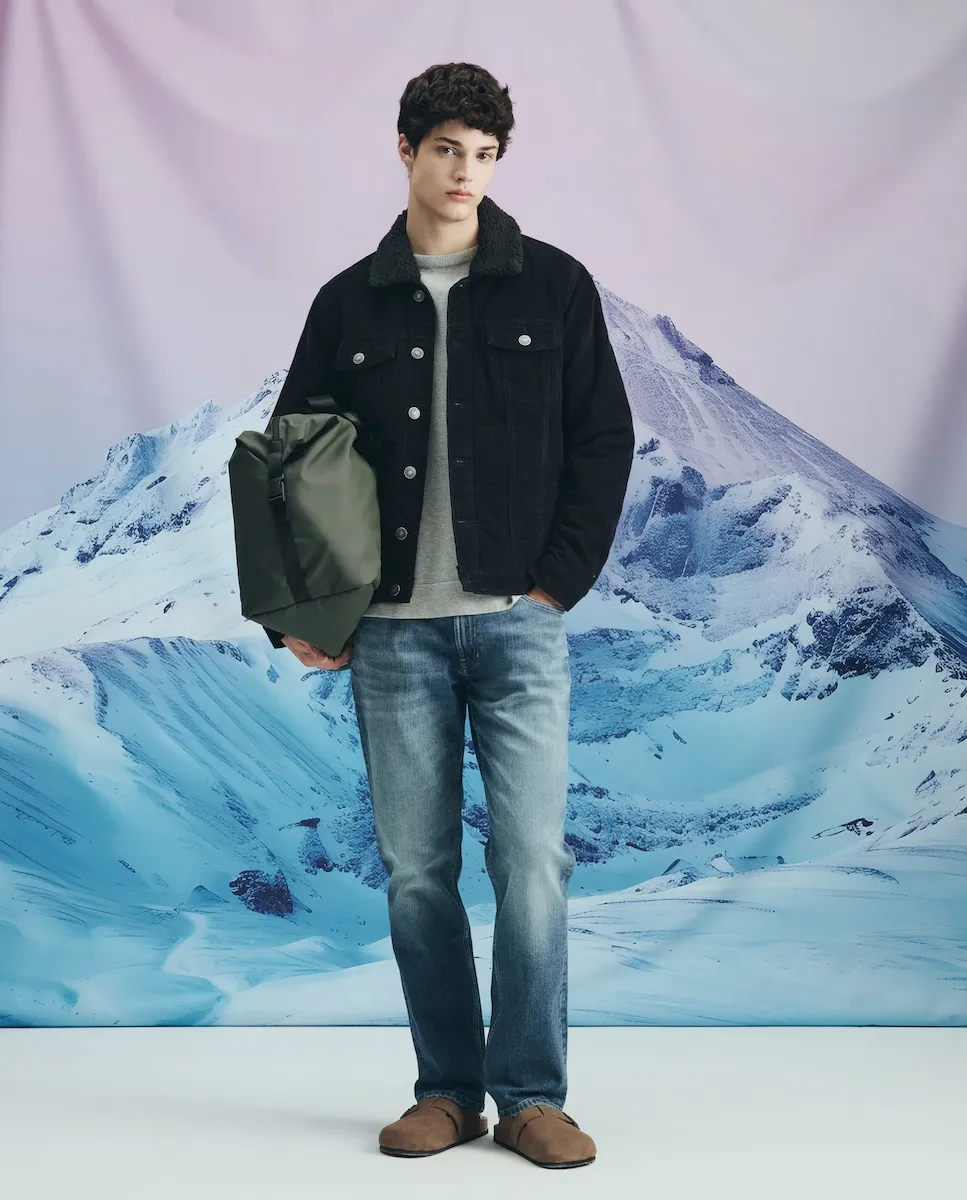 

Мужская куртка из вельвета с меховой подкладкой Green Coast, черный