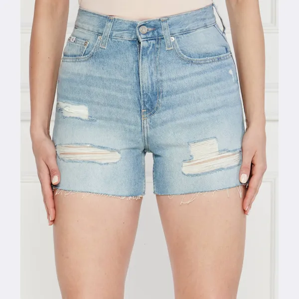 

Джинсовые шорты Mom Fit Calvin Klein, синий