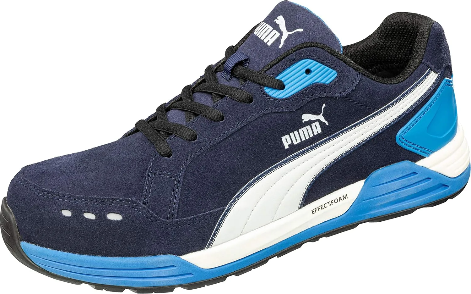 Высококачественные мужские ботинки Puma Safety Airtwist, защитные ботинки S3 ESD HRO SRC, защитный колпак из стекловолокна, защита от электроники, неустойчивая ножка, термостойкие, без металлических вставок, синий