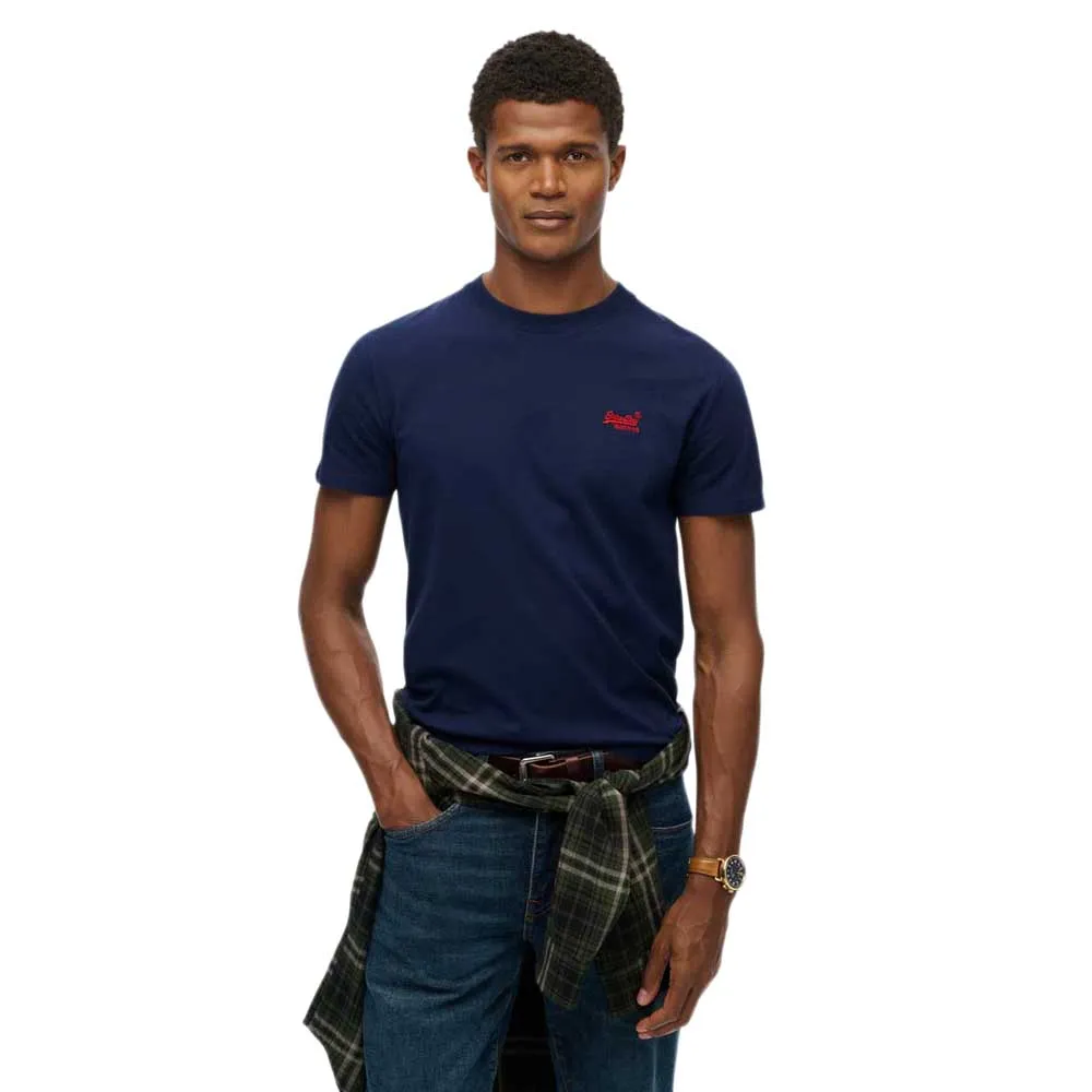 

Футболка с коротким рукавом Superdry Vintage Logo Embroidered, синий