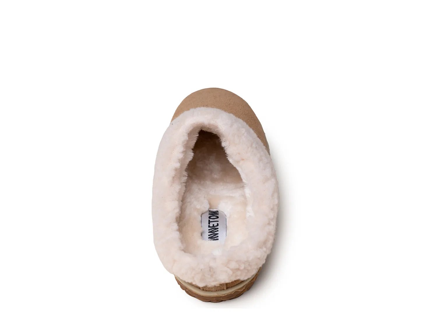 Тапочки Minnetonka Spruce Scuff Slipper - Women's, светло-коричневый — фото 3