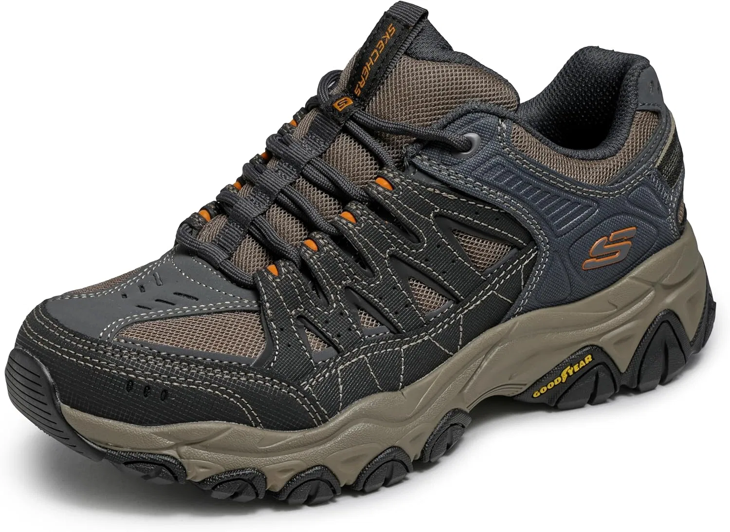Мужские кроссовки Skechers Afterburn, размер M, средняя длина, оксфорд, Anthracite Gold