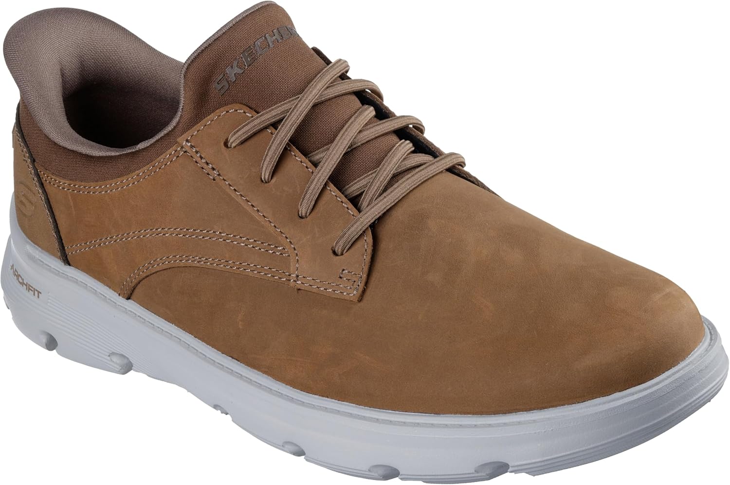 Мужские кроссовки Skechers Arch Fit Garza - Langston, коричневый — фото 4