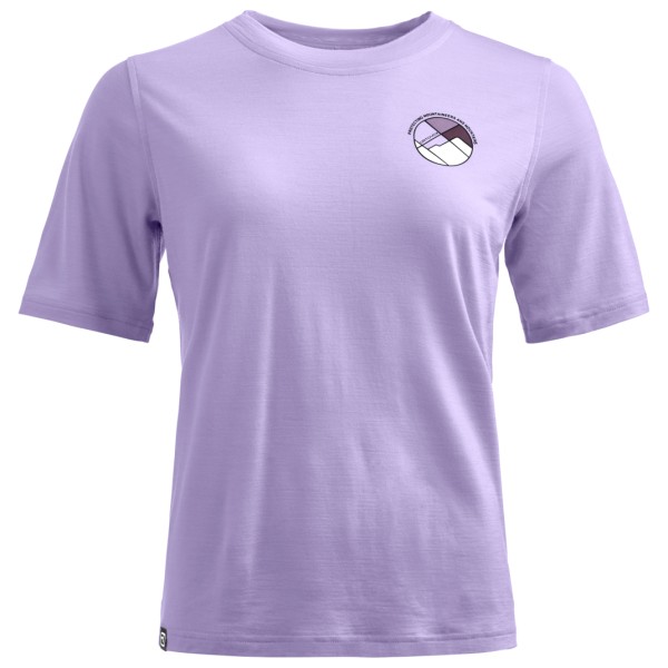 

Женская футболка с круглым пейзажем, размер 140, размер 140, мериносовая шерсть Ortovox, Lush Lavender