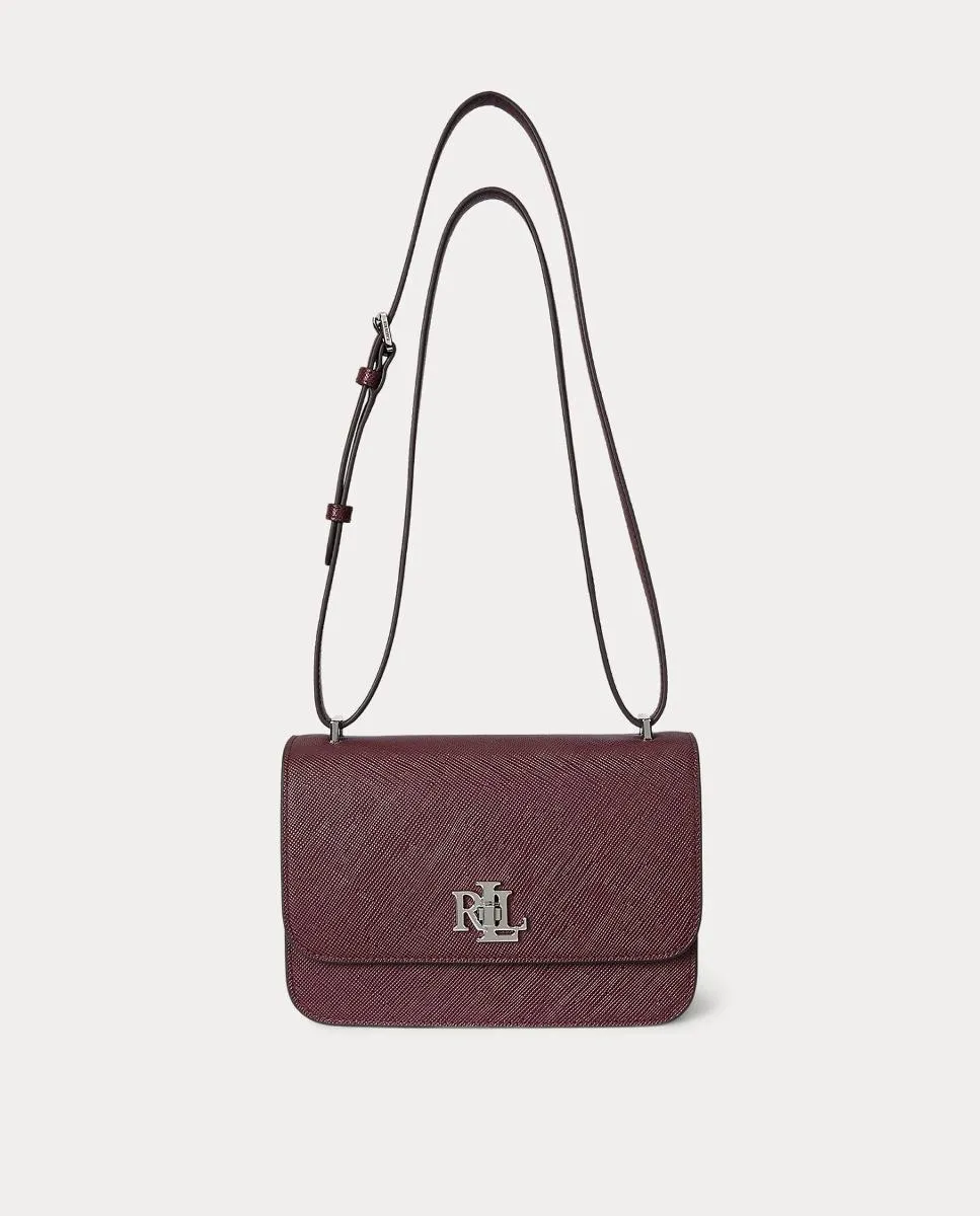 

Средняя кожаная сумка через плечо Sophee Lauren Ralph Lauren, гранатовый