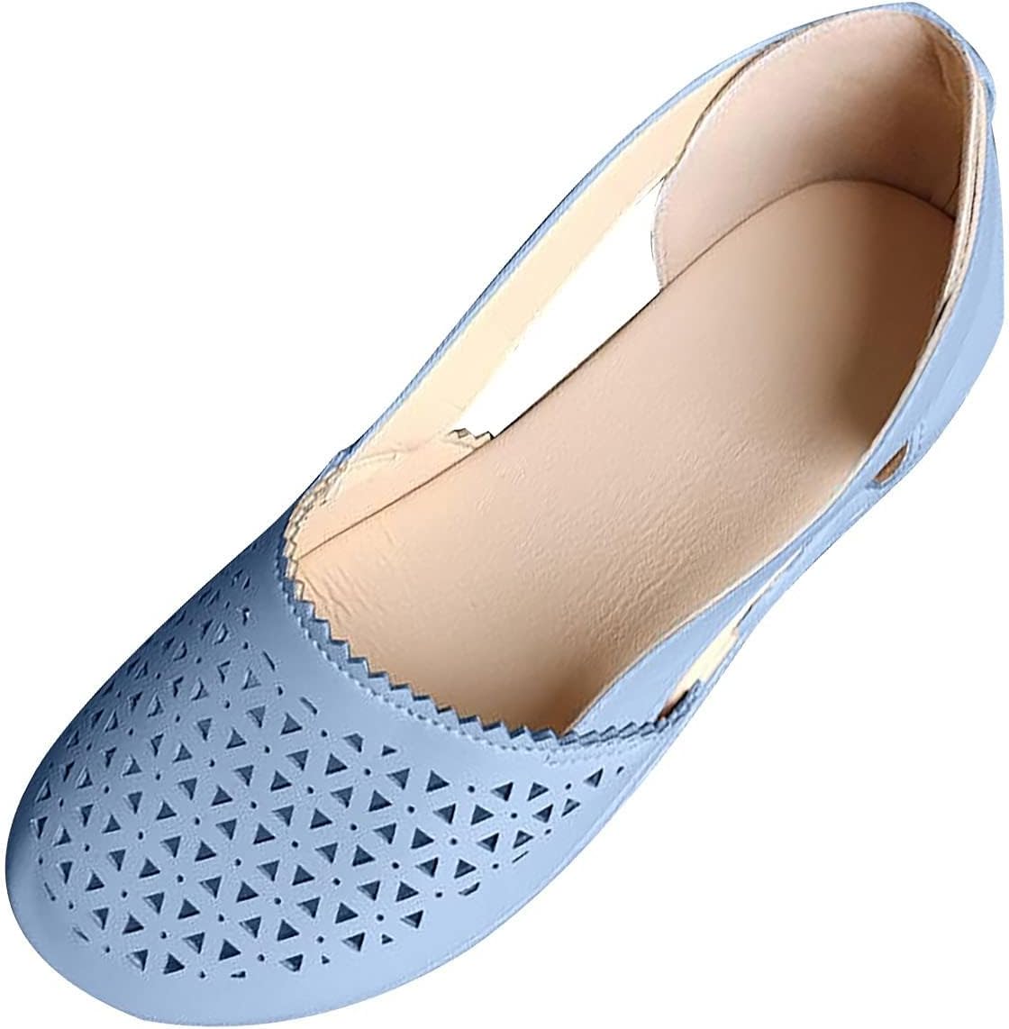 

Сандалии с закрытым носком для женщин, с вырезами, на платформе и танкетке, слипоны, бохо стиль, пляжные, удобные, с круглым носком, летние прогулочные и нарядные обувь Wabkderpu, синий