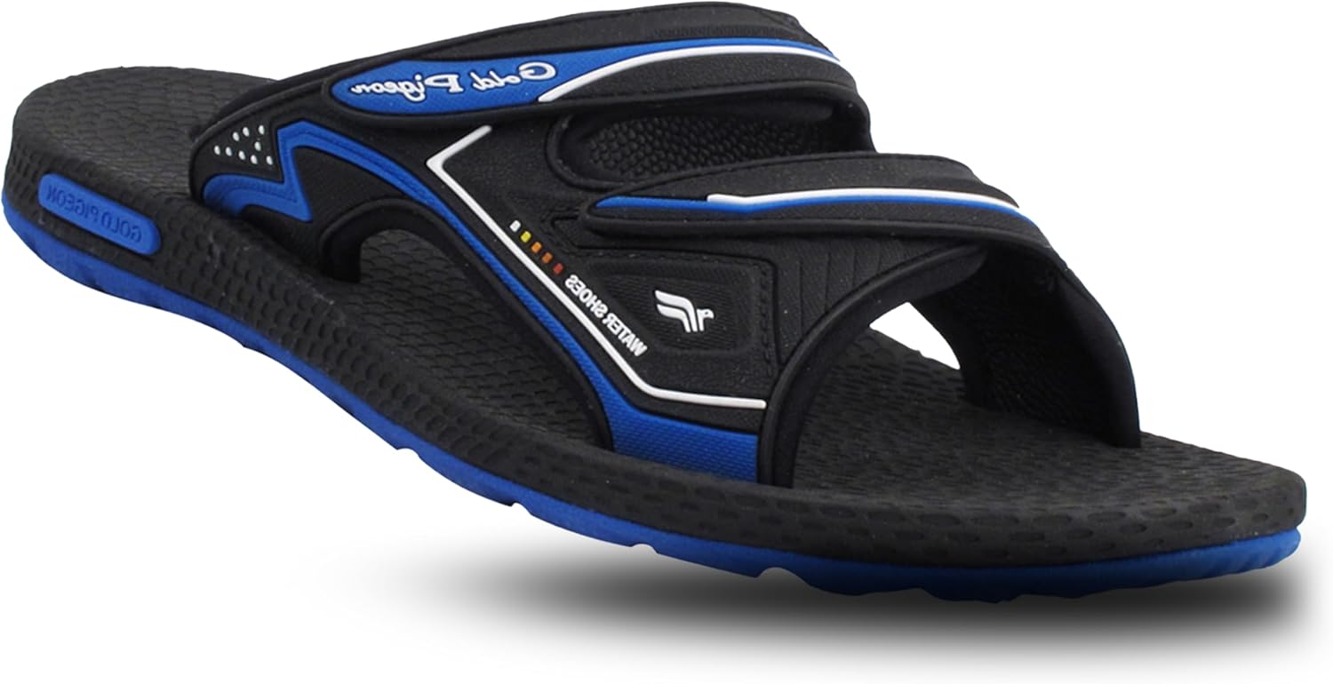 

Сандалии Gold Pigeon EVA с амортизирующей подошвой против усталости, унисекс, с регулируемыми ремешками Gold Pigeon Shoes, синий