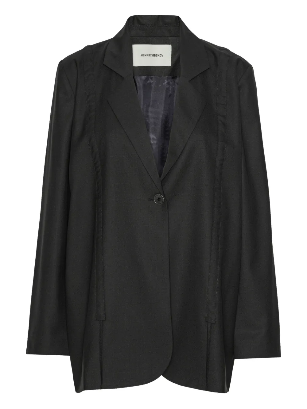 

Пиджак с лацканами и застежкой на пуговицы Henrik Vibskov, черный