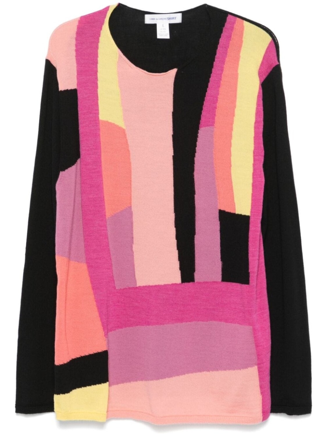 

Comme Des Garçons Shirt свитер с геометричным узором, черный