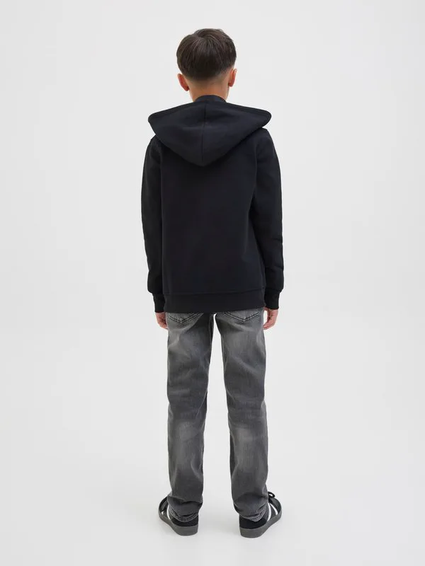 Джинсы прямого кроя jjiglenn jjoriginal Jack & Jones Junior, Black Denim — фото 3