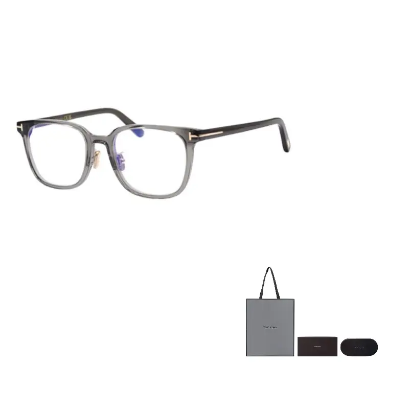 

TOM FORD Квадратная оправа для очков унисекс серого цвета, Transparent Gray