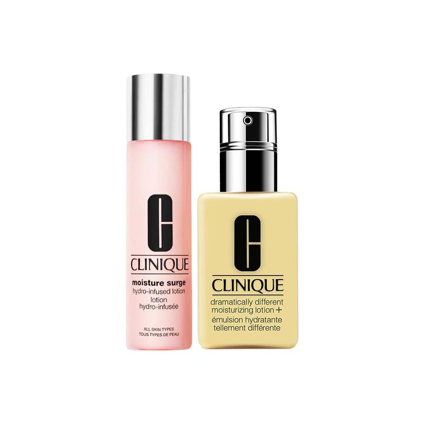 

Долговечный стабилизирующий розовый безводный и безмасляный бьюти-набор для ухода за кожей увлажняющий восстанавливающий 200мл+125мл CLINIQUE, розовый