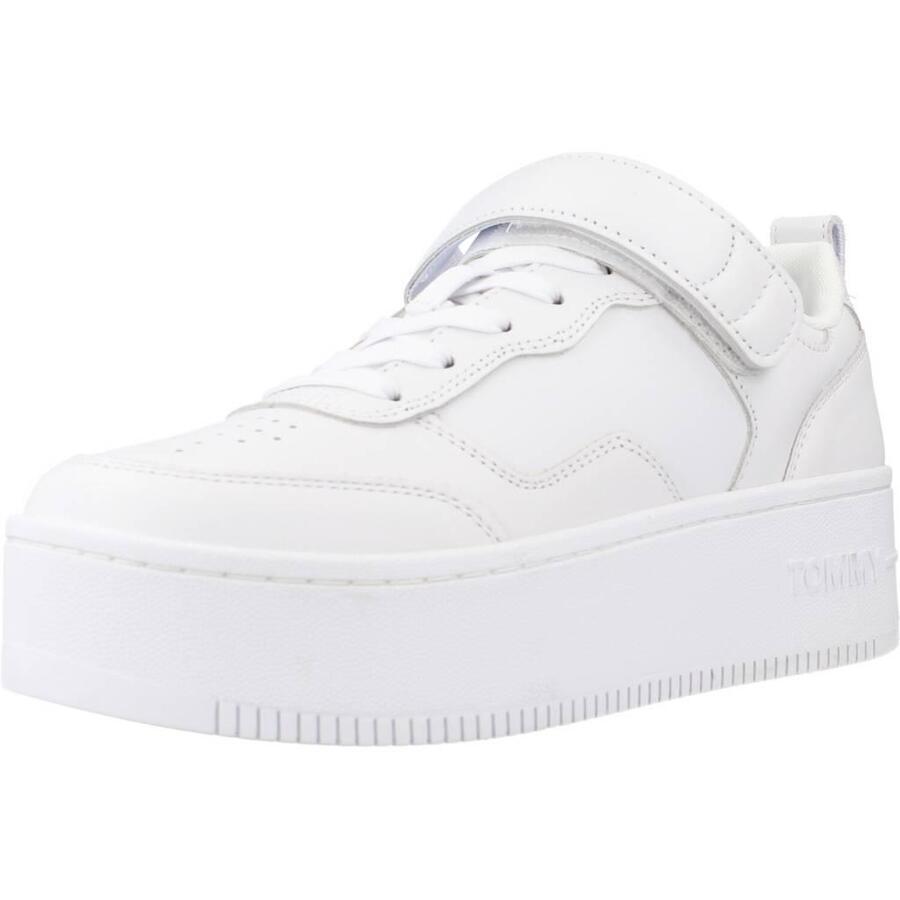 TOMMY HILFIGER Кроссовки Tommy Jeans модель Adhesive Strip Flatform цвет белый