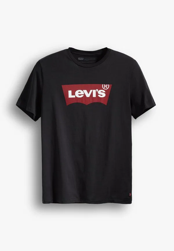 Футболка с графическим принтом на воротнике Levi'S, Graphic Black — фото 4