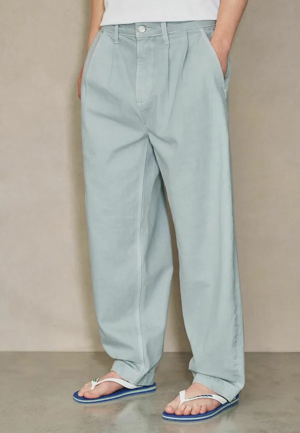 Свободные джинсы со складками Next, Light Blue
