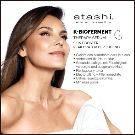 Бустер Atashi — Для кожи Therapy Cream и - для кожи Therapy Luxury Serum Дневной с биоферментами, 50 мл — фото 3